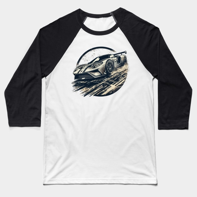 Ford GT40 Baseball T-Shirt by Vehicles-Art